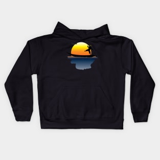 boat fishing Kids Hoodie